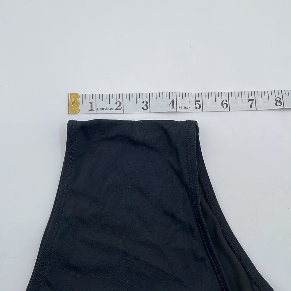 CUPSHE Floral Black Tankini Swimsuit V Neck Adjustable Strap Mid Rise - Picture 13 of 16